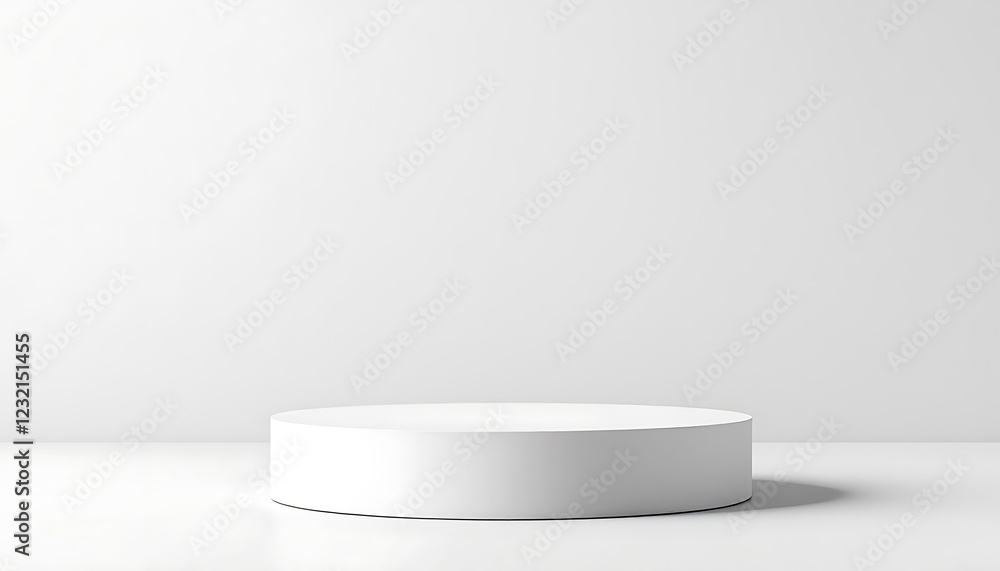 White Minimalist Product Display Platform