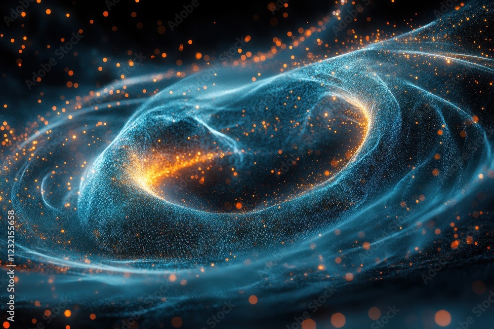 Abstract Cosmic Swirl with Glowing Particles and Vibrant Colors in a Dynamic Space-Themed Digital Art Background Abstract Cosmic Swirl with Glowing Particles and Vibrant Colors in a Dynamic Space-Themed Digital Art Background