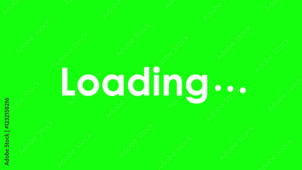 loading green screen 4k animated loading waiting alpha croma looping ...