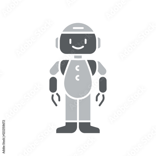 Interactive Robots robot flat icon.