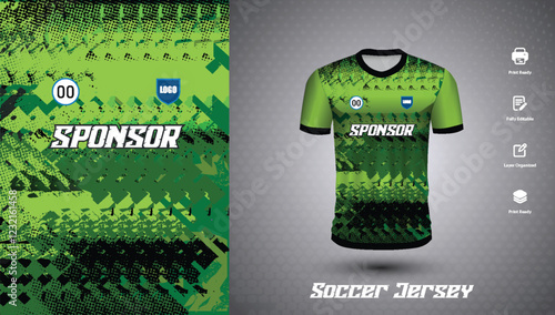 Soccer jersey design for sublimation