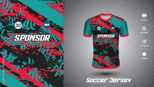 Soccer jersey design for sublimation