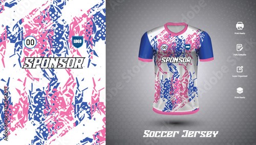 Soccer jersey design for sublimation