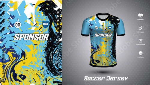 Soccer jersey design for sublimation