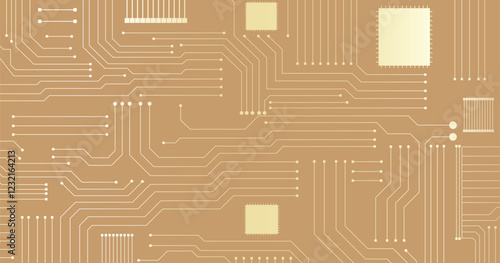 Circuit technology background with hi-tech digital data connection system and computer electronic design. Vector design Network and Connection concept.
