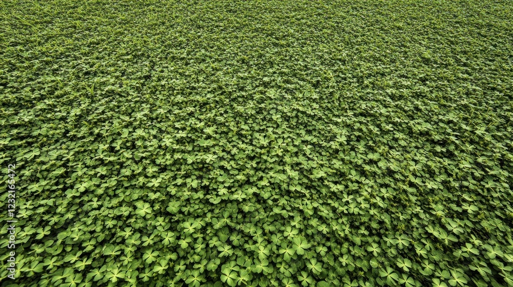 A Lush Clover Field: An Aerial View of Verdant Nature A Lush Clover Field: An Aerial View of Verdant Nature