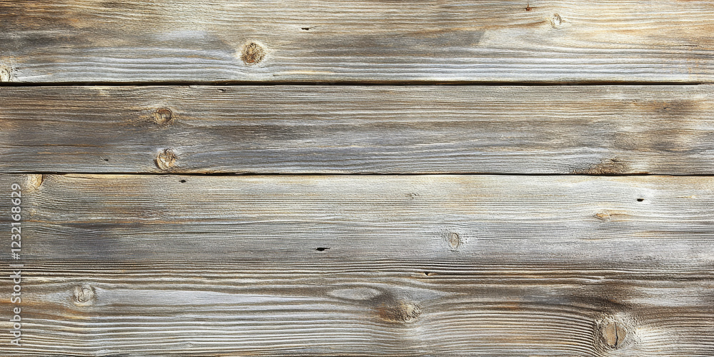 Obraz premium Reclaimed wood texture with a mix of muted brown, gray, and beige hues. The distressed and aged look of this wood makes it ideal for rustic or vintage interior design projects.