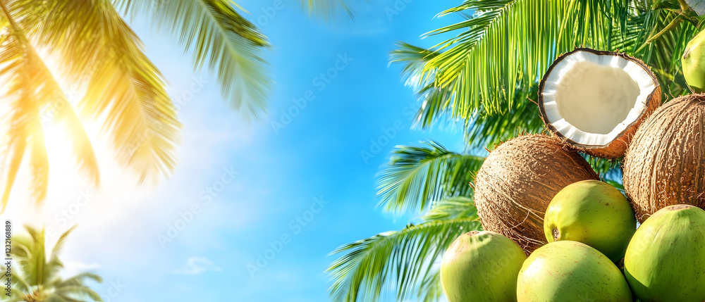 Obraz premium coconut are a healthy food. And it is a useful fruit.