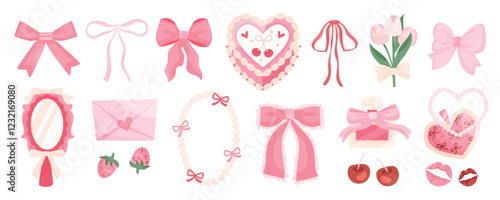 Pink Decorative Elements Collection
