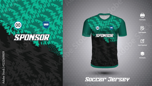 Soccer jersey design for sublimation