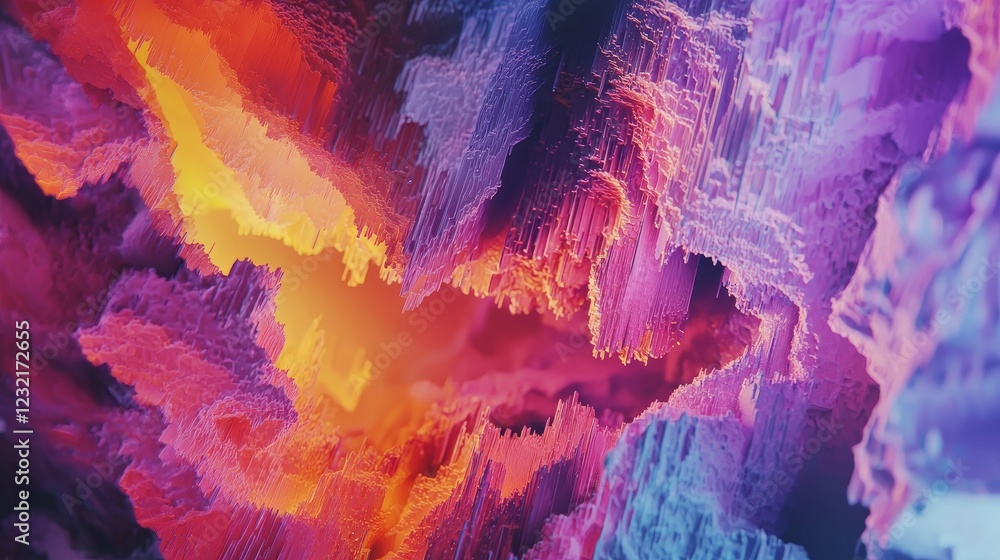 custom made wallpaper toronto digitalSpectacular Bursts of Colors and Structures in Abstract Digital Artwork
