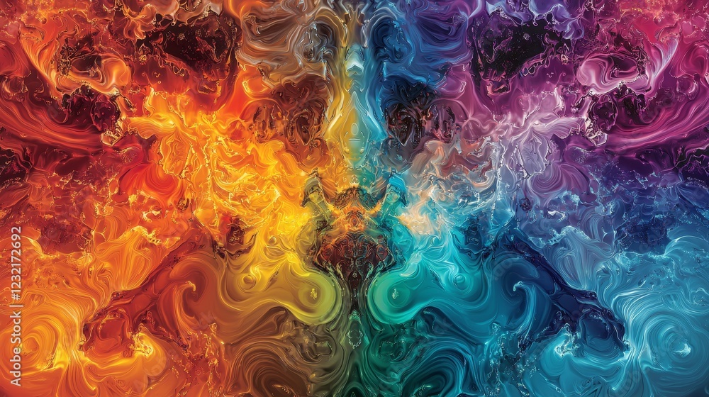 Spectacular Bursts of Colors and Abstract Structures in Vibrant Swirls Spectacular Bursts of Colors and Abstract Structures in Vibrant Swirls
