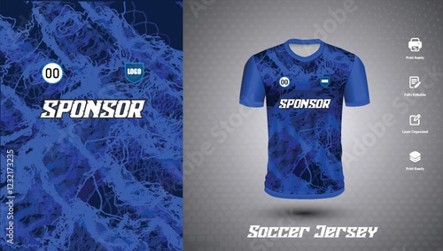 Soccer jersey design for sublimation