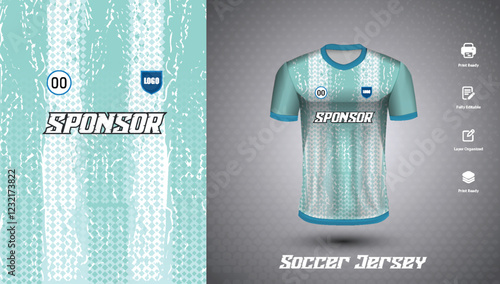 Soccer jersey design for sublimation