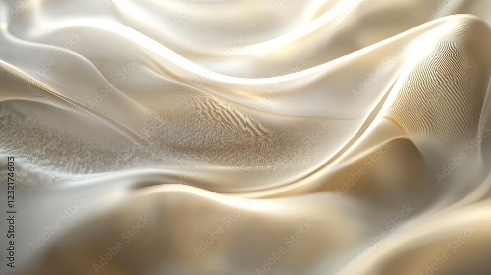 Obraz premium Subtle Waves of Light Shifting Across a Smooth Fabric Background