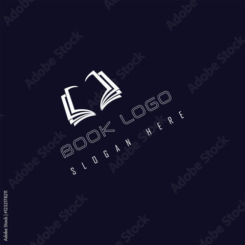 Modern logo for book lovers.