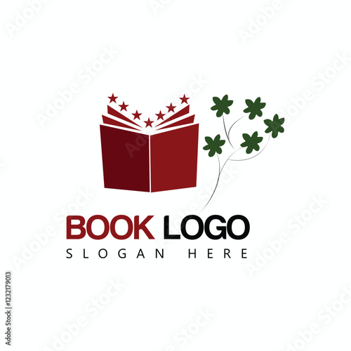 Modern logo for book lovers.