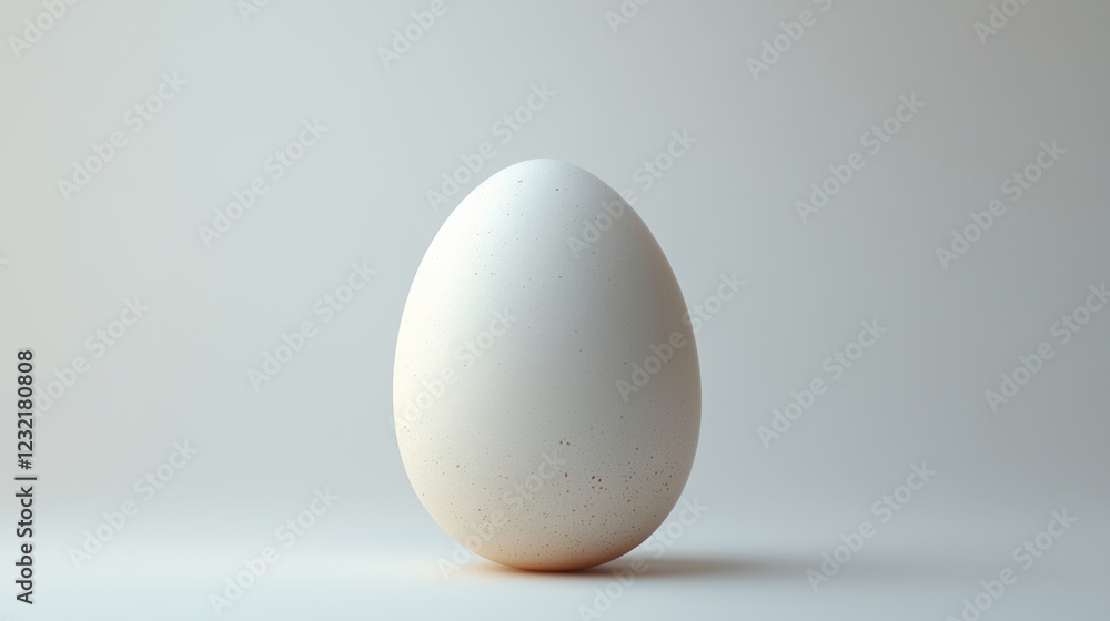 Elegant Design of a White Egg with Minimalist Aesthetics Elegant Design of a White Egg with Minimalist Aesthetics