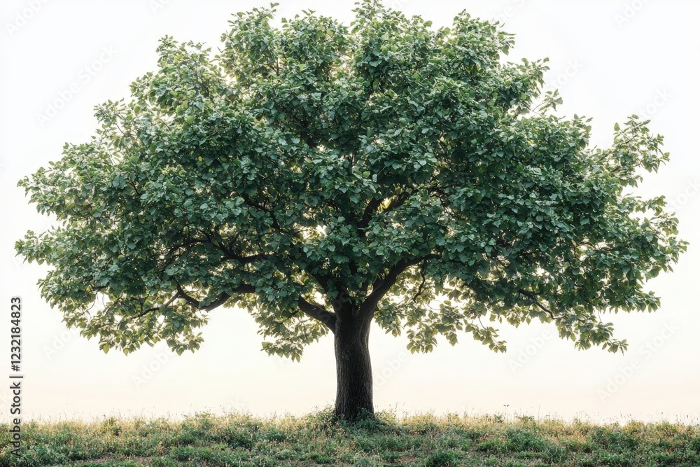 Lush Green Tree Isolated on White Background Lush Green Tree Isolated on White Background
