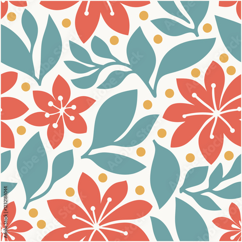 Pattern of seamless flowers. Vintage flowers pattern. style for banners, wallpaper, posters, websites, online shopping.Vector illustration design.