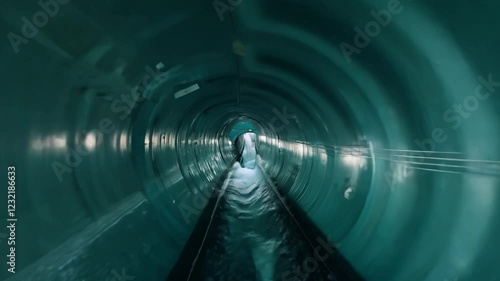 Metropolitan area flood control project, the underground discharge channel in kasukabe, saitama prefecture, japan