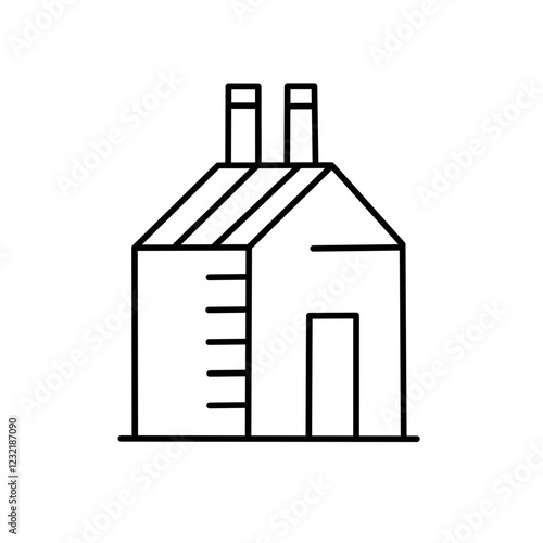 House buildings and church buildings.