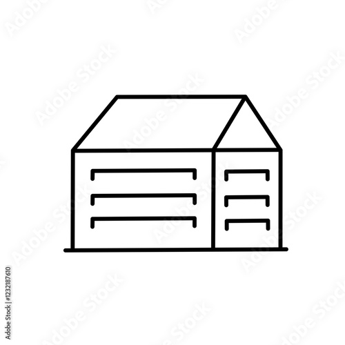 House buildings and church buildings.