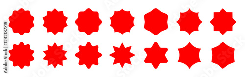 Price tags set. Stickers Labels collection. Vector illustration.