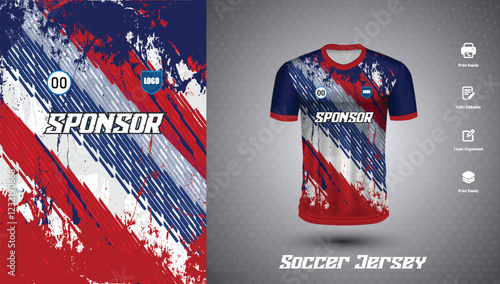 Soccer jersey design for sublimation