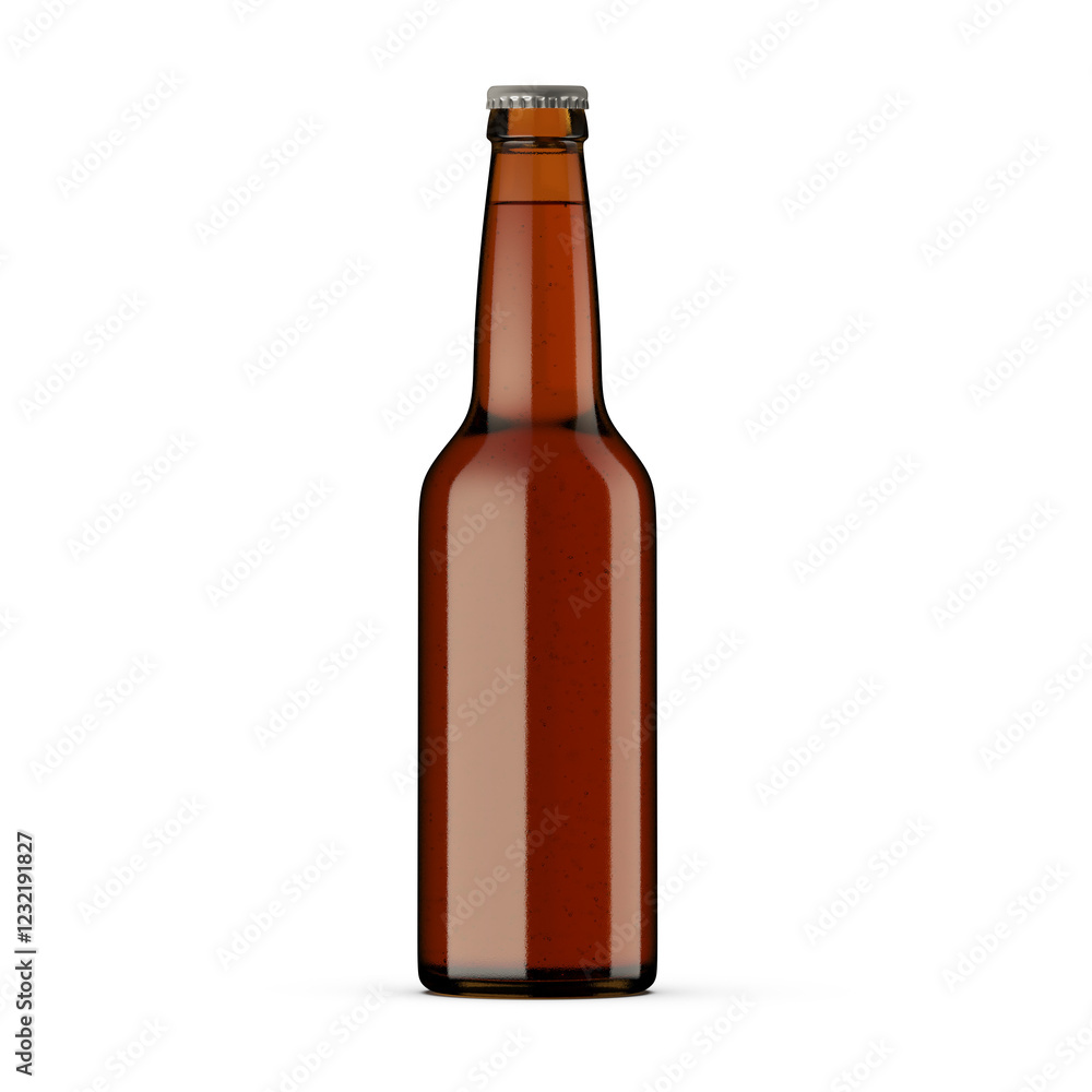 3D render of Beer bottle isolated on transparent background 3D render of Beer bottle isolated on transparent background