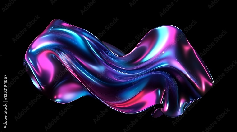 Fototapeta premium Abstract Colorful Waveform: Digital Art