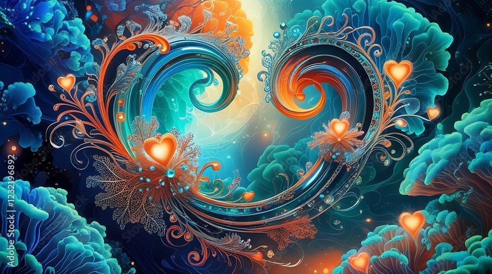 Abstract Shape of Love
