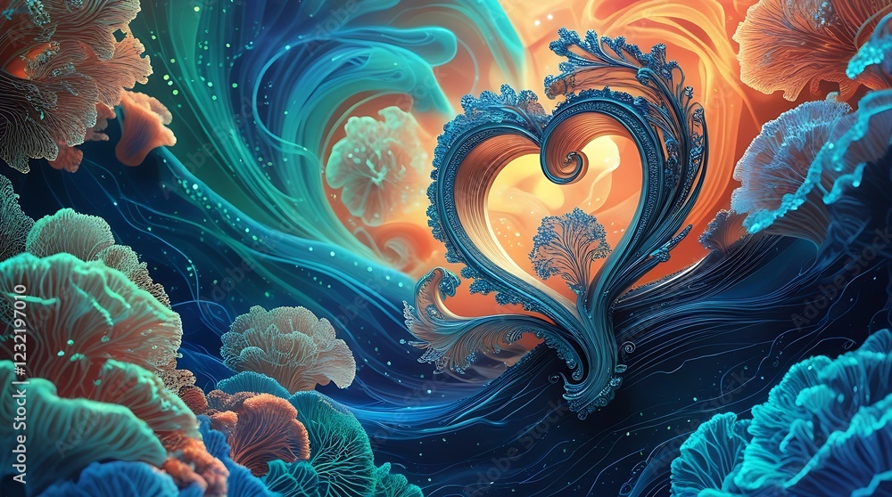Abstract Shape of Love
