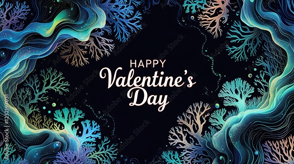 Abstract Shape of Love and Valentine Day