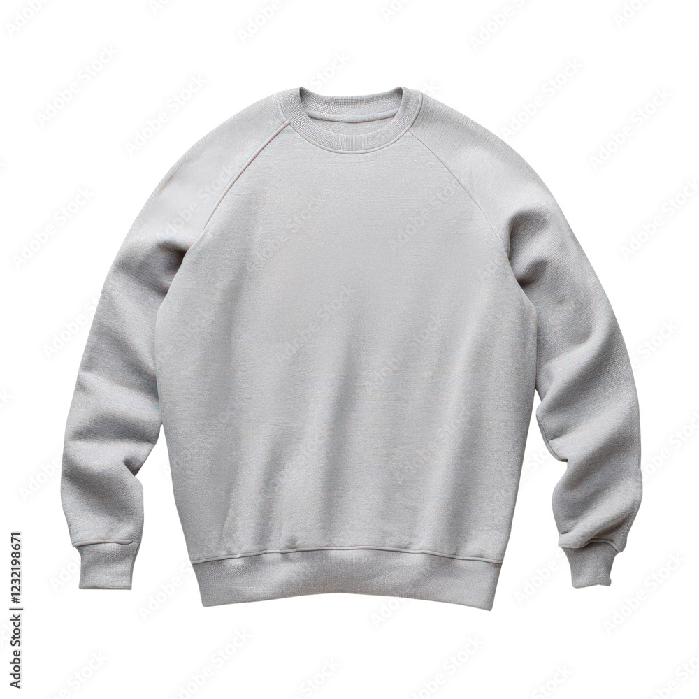 Fototapeta premium Gray sweatshirt on isolated background, perfect for casual wear