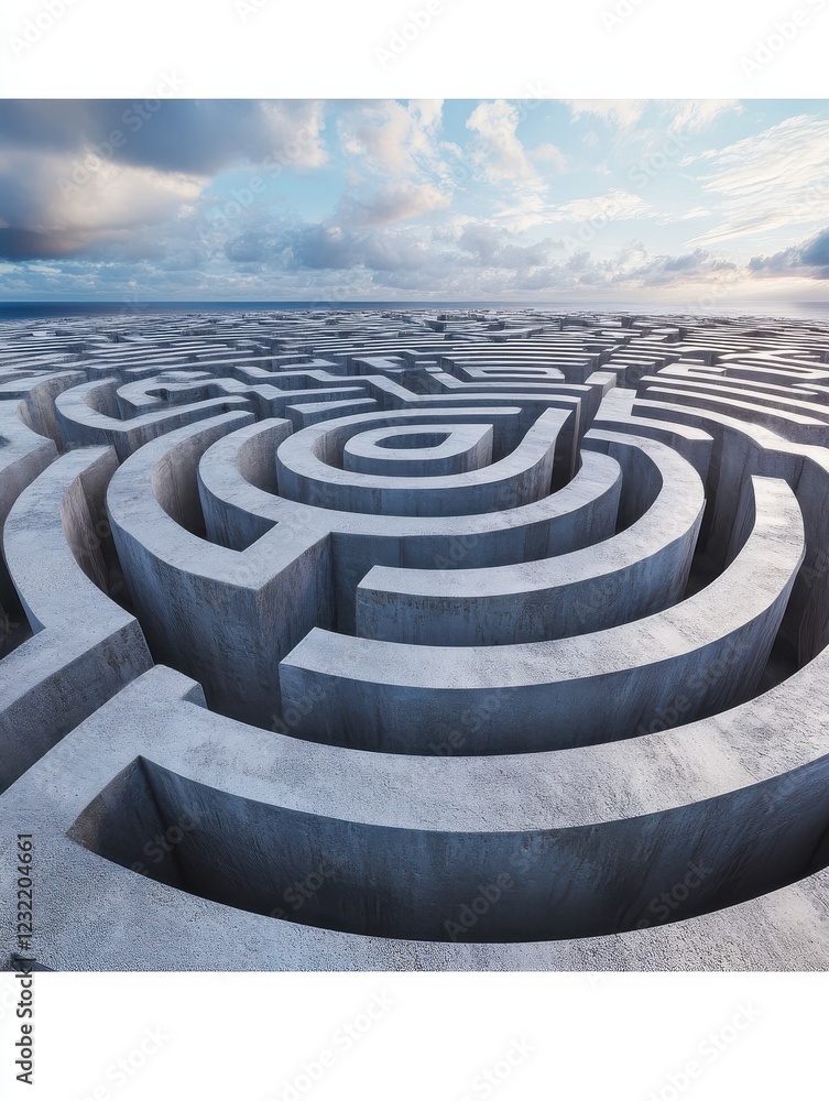 SEO keyword research depicted as a maze with highlighted paths to success. SEO keyword research depicted as a maze with highlighted paths to success.