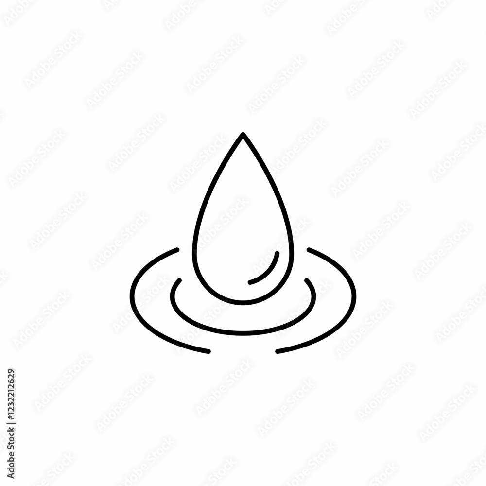 water body drop icon sign vector water body drop icon sign vector