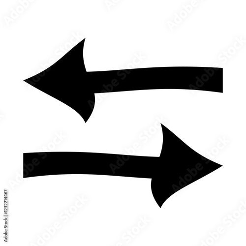 Illustration showing a black arrow (pointer) icon on a white background