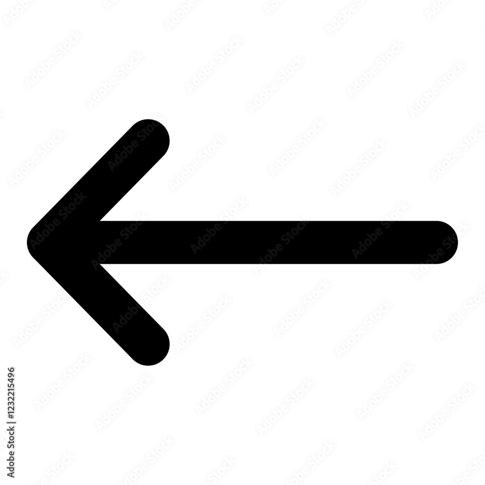 Left Arrow outline set sign Left Arrow outline set sign