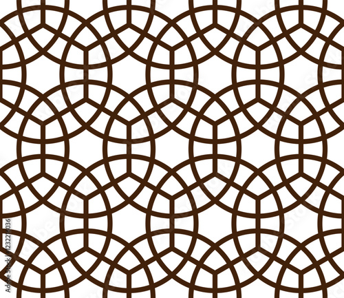 Seamless girih pattern. Girih 6. Traditional Islamic Design. Mosque decoration element. Seamless geometric pattern. Seamless islamic pattern. Background vector illustration. Morocco seamless vector pa