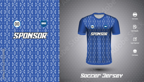 Soccer jersey design for sublimation
