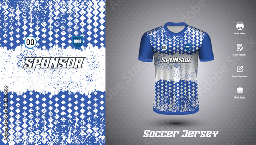 Soccer jersey design for sublimation