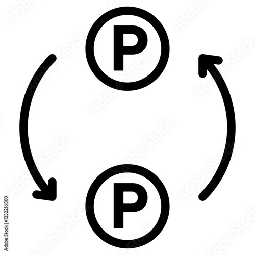 Peer to peer icon outline set sign