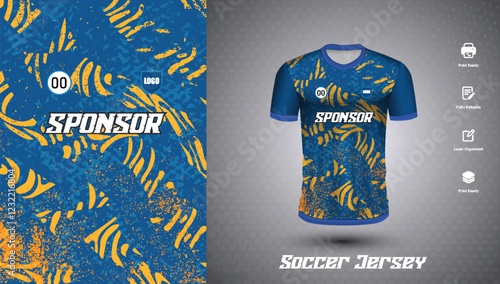 Soccer jersey design for sublimation