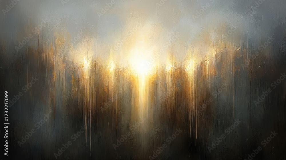 Ethereal light breaking through fog forest clearing digital art mystical atmosphere aerial view nature's beauty Ethereal light breaking through fog forest clearing digital art mystical atmosphere aerial view nature's beauty