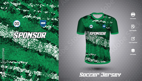 Soccer jersey design for sublimation