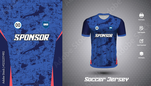 Soccer jersey design for sublimation