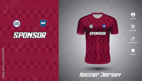 Soccer jersey design for sublimation