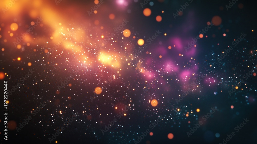 Fototapeta premium Cosmic Nebula: A Celestial Tapestry of Light and Color