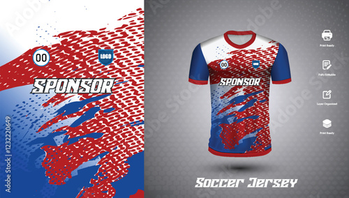 Soccer jersey design for sublimation